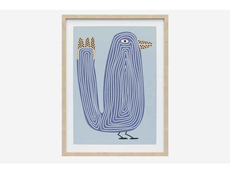 Постер Птицы Полоски 30x40