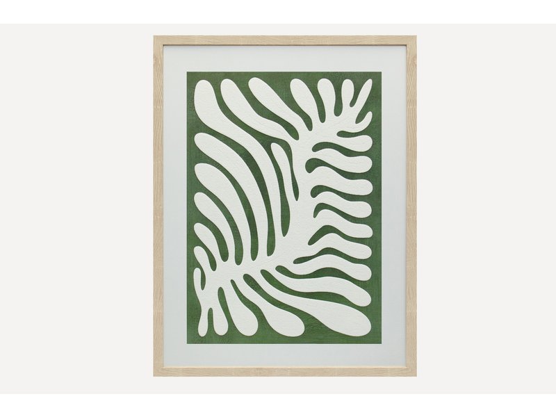 Картина Флорал Зеленый 40x50