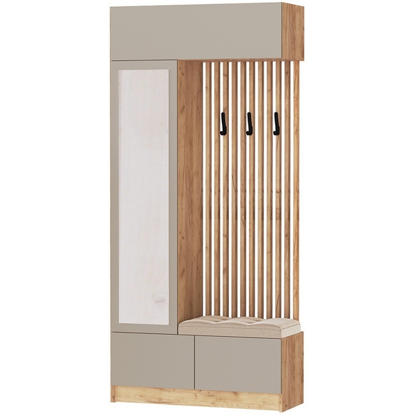 Мини-Прихожая ТЭКС Руэлла, Дуб крафт золотой, Кашемир