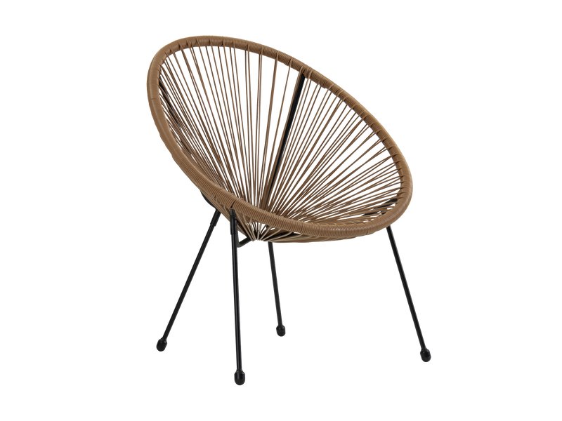 Кресло Акапулько Бежевый/Черный