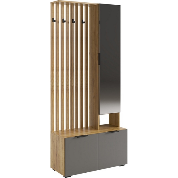 Бери Прихожая, цвет дуб крафт золотой/графит Mebelson (арт.MPR-021.2564)