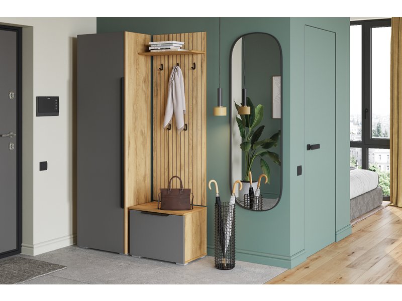 Модульная прихожая Авильтон 1 Графитовый