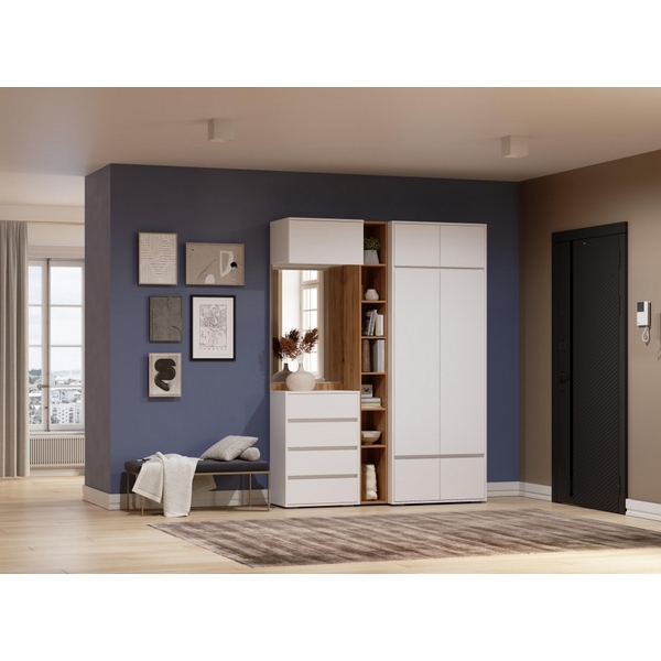 Модульная прихожая Роут комплектация 4 (Роут белый комплектация 4) Woodville арт.596586