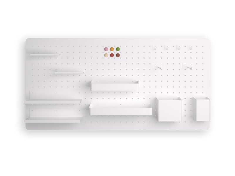 Органайзер настольный Пегборд-4 Белый 80x40