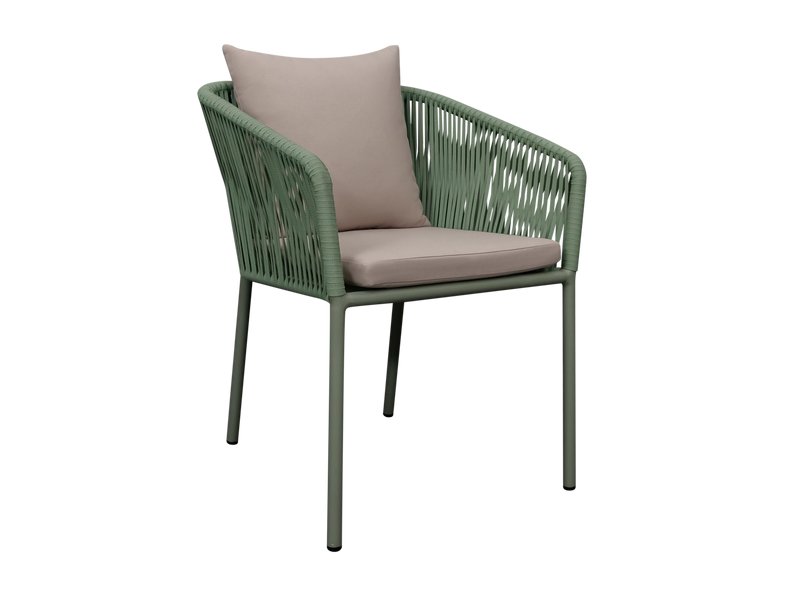 Стул Лимбер Рогожка Бежевый/Зеленый