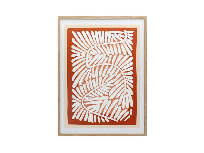 Картина Флорал Красный 45x60