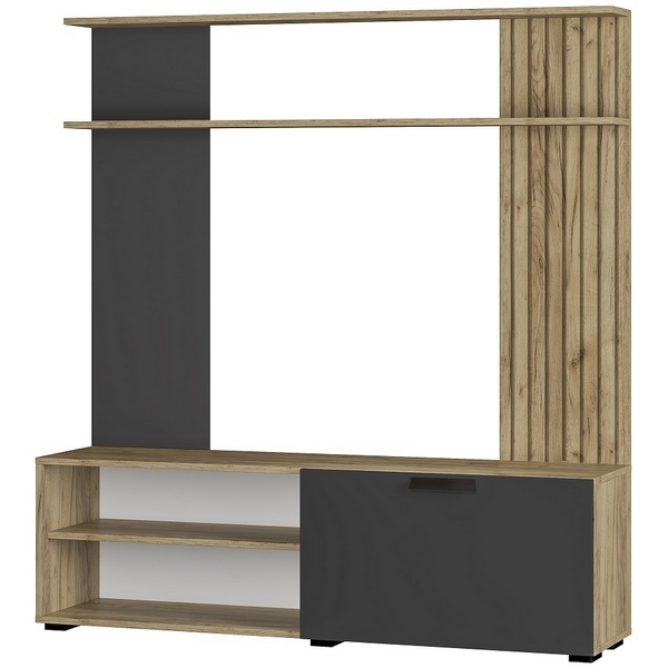 Стенка в гостиную БТС Мишель 1 ГС-05, Крафт;графит