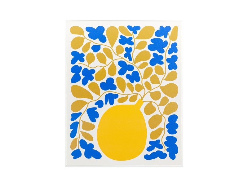 Картина Брайт Ваза Желтый 40x50