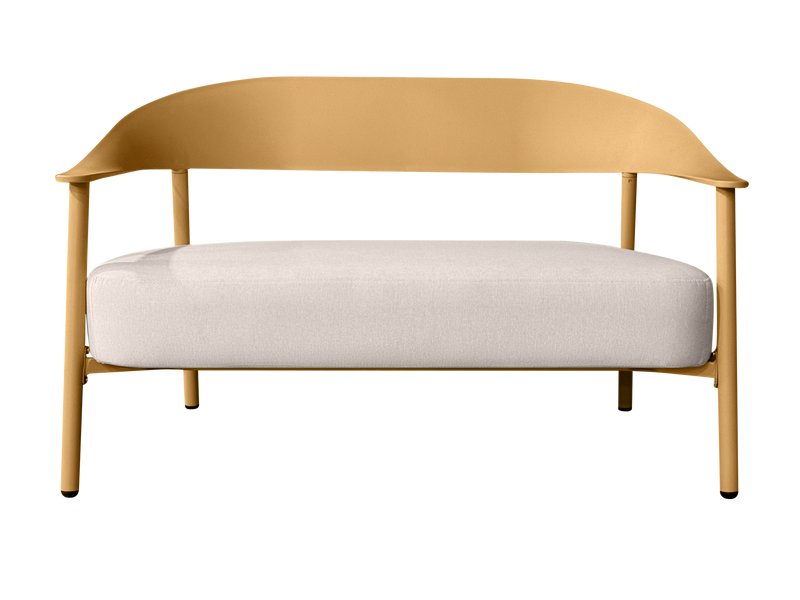 Диван садовый Айла Рогожка Бежевый/Желтый