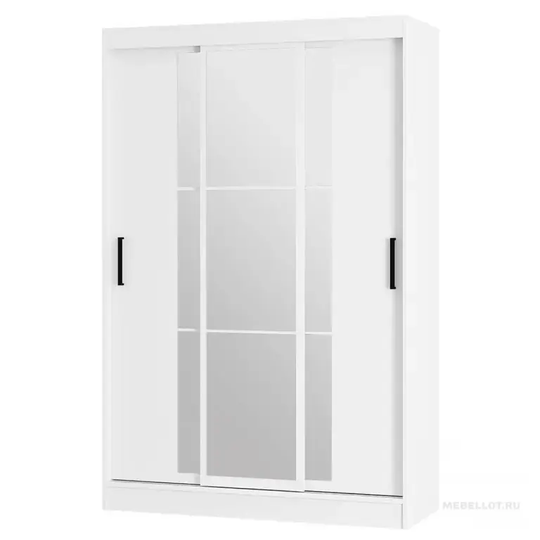 Продам стильный шкаф-купе Тайм - белого цвета, 131 см