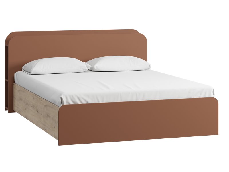 Кровать Бронс-1 160 Терракотовый