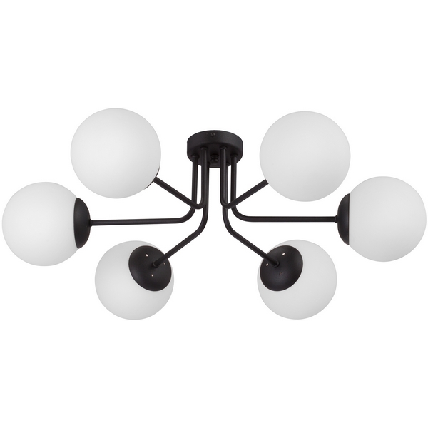 Потолочная люстра на штанге Vitaluce V4995-1/6PL в форме шара