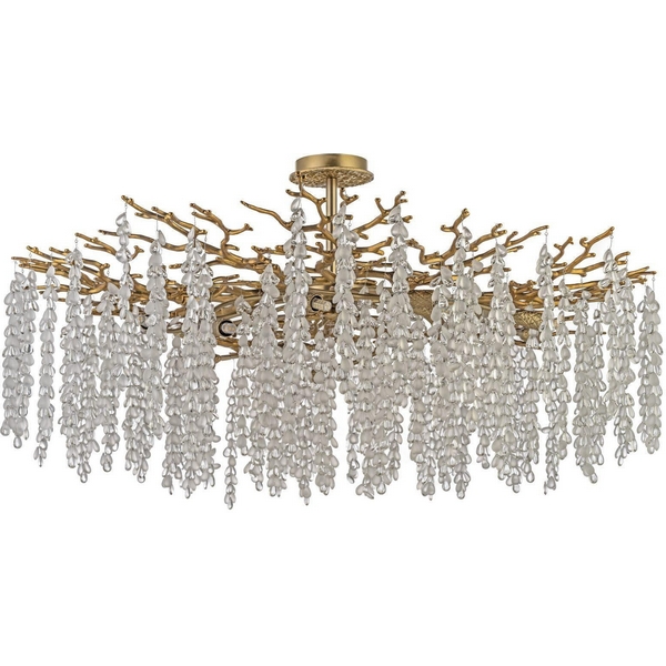Потолочная люстра хрустальная на штанге Dio D`arte Tavenna Antigue Tavenna H 1.3.100.800 A Dio D'Arte
