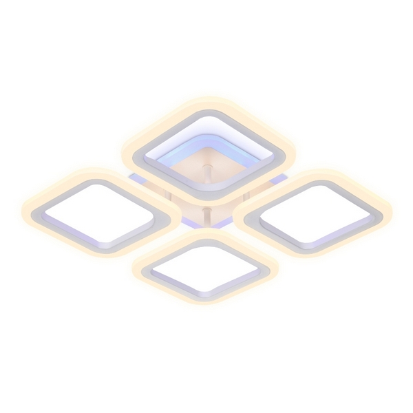 Потолочная люстра светодиодная с пультом регулировкой яркости и цветовой температуры ночным режимом Ambrella Acrylica Original FA441 (Умный дом)