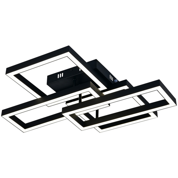 Потолочная люстра светодиодная с пультом и ночным режимом Escada Scheme ES0000025L 100006/B/4C LED*70W Black