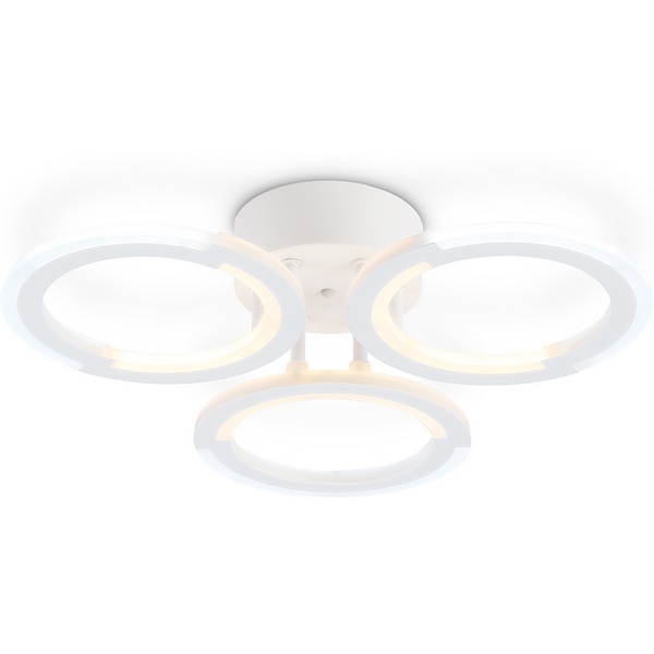 Потолочная люстра (+ночной режим) светодиодная на штанге с пультом Ambrella ACRYLICA FA8942 кольцо