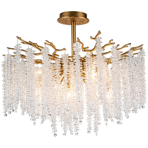 Потолочная люстра хрустальная на штанге Stilfort Eiva 2167/05/08C