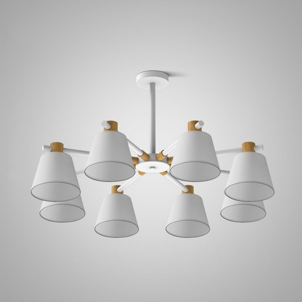 Потолочная люстра на штанге Natura A White 8 ImperiumLoft Naturaaw01 (177988-26)