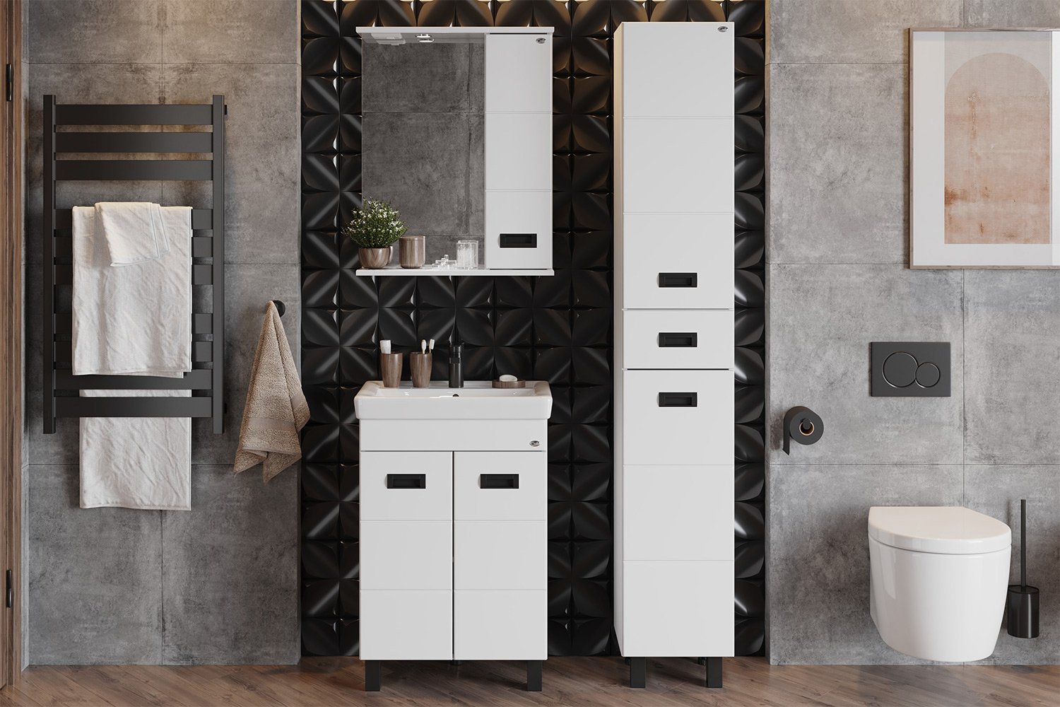 Ванный гарнитур Балтика-Квадро