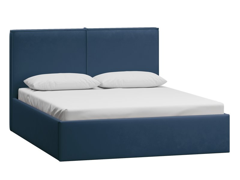 Кровать Эби-П 160 Велюр Синий