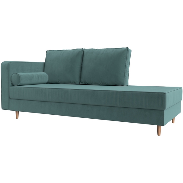 Кушетка Прайм левый (Велюр бирюзовый) Лига Диванов 100874L