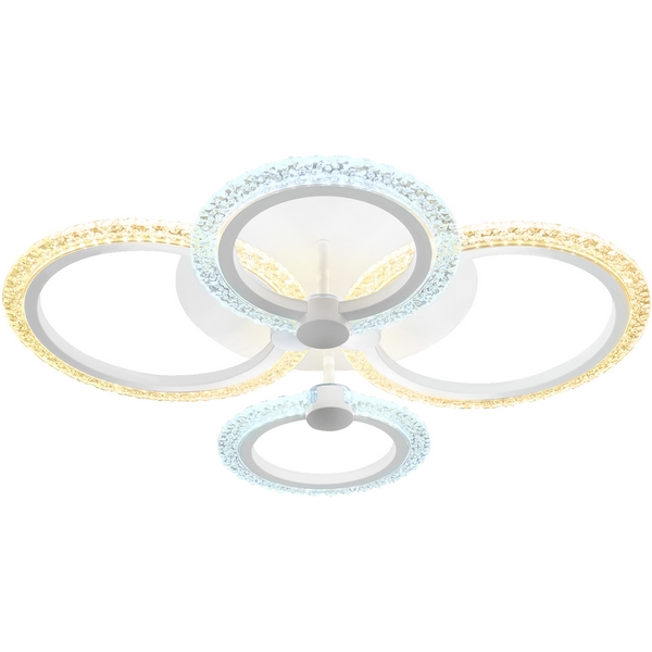 Потолочная люстра светодиодная с пультом Ambrella Acrylica FA4061 кольцо