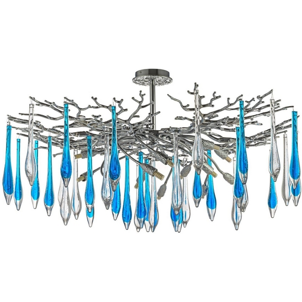 Потолочная люстра хрустальная на штанге Dio D`arte Tavenna Nickel Tavenna H 1.3.100.178 N Dio D'Arte