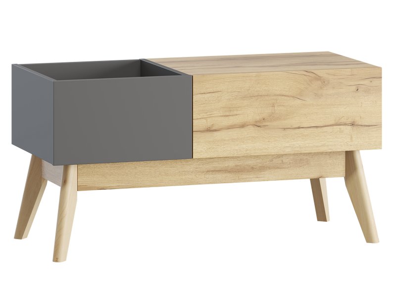 Тумба для винила Лемос 1-91x46 Графитовый