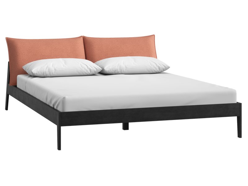 Кровать Эвелен-Графит 140 Шенилл Терракотовый