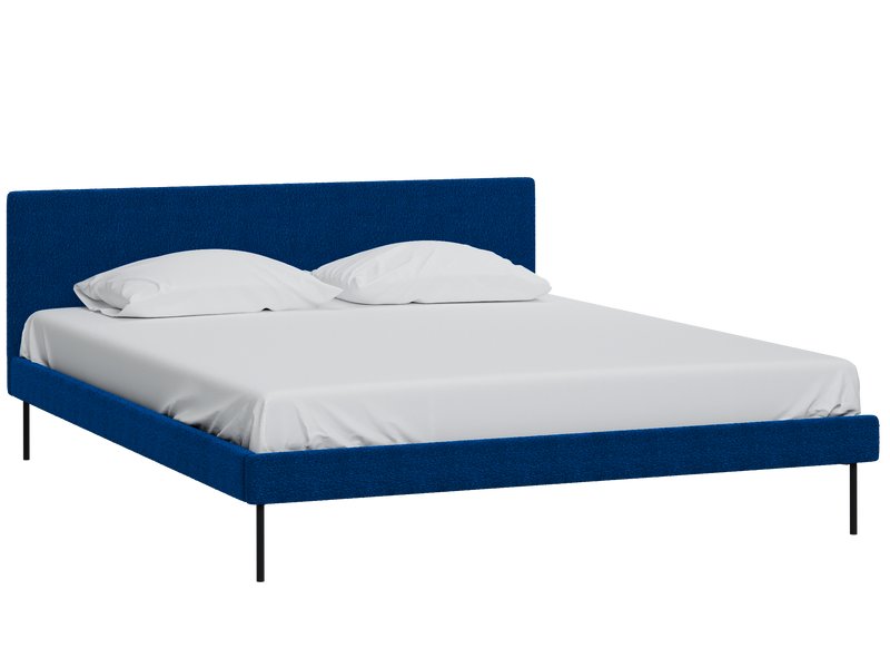 Кровать Амьен 140 Букле Синий