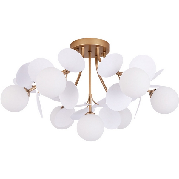 Подвесная люстра Arte Lamp Peacock A1369PL-7SG (плафоны шарики)