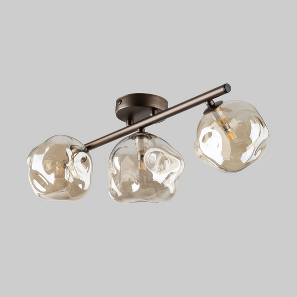 Потолочная люстра на штанге TK Lighting Lava Brown 11035