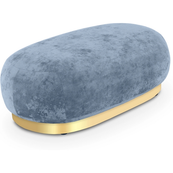 Банкетка Lucca ОГОГО (арт.853164), (Велюр,Ткань/Голубой) ОГОГО Обстановочка!