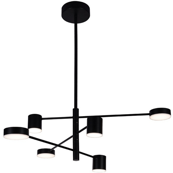 Потолочная люстра на штанге диммируемая с пультом Kink Light Мекли 07650-6D,19(3000K)