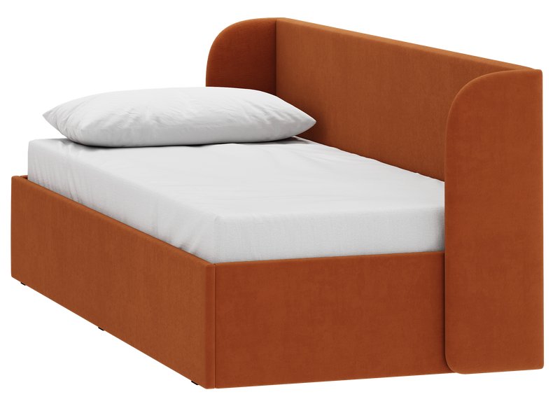 Кровать Милтон 90 Велюр Терракотовый