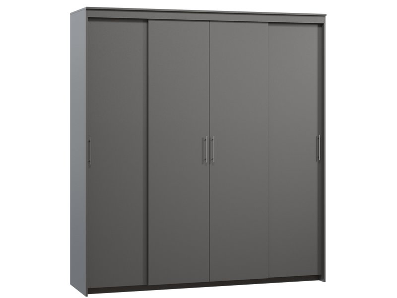Шкаф-купе Тебар 4-210x230 Графитовый без зеркал