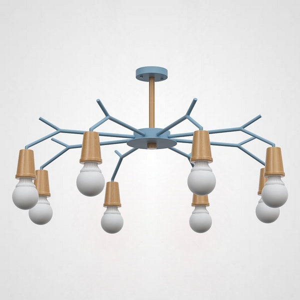 Потолочная люстра на штанге Les Color D95 Blue Imperiumloft ?Lesc_01 (220510-23) ImperiumLoft