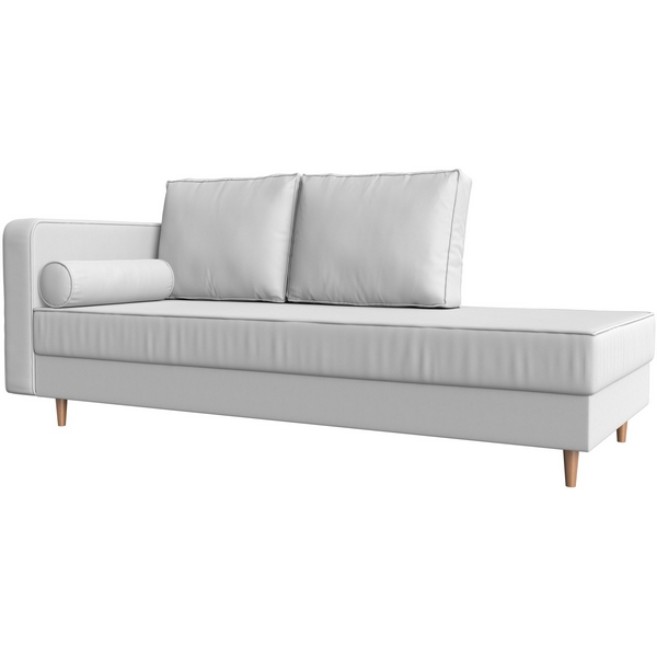 Кушетка Прайм левый (экокожа белая) Лига Диванов 100892L