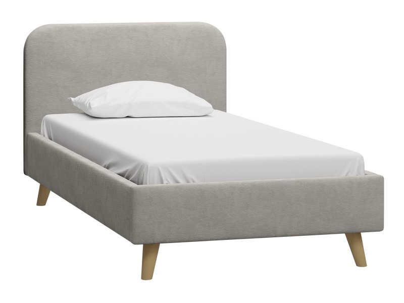 Кровать Лайтси 120 Велюр Серый