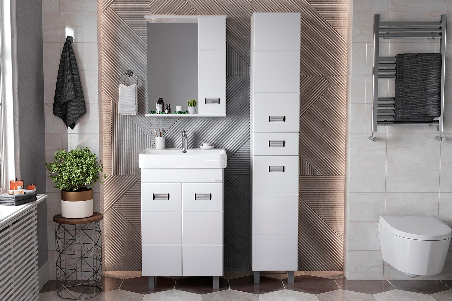 Ванный гарнитур  Балтика-Квадро