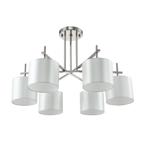 Потолочная люстра Crystal Lux SERGIO PL6 NICKEL