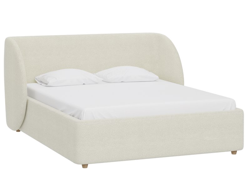 Кровать Юна 180 Букле Молочный