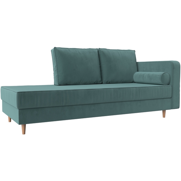 Кушетка Прайм правый (Велюр бирюзовый) Лига Диванов 100874