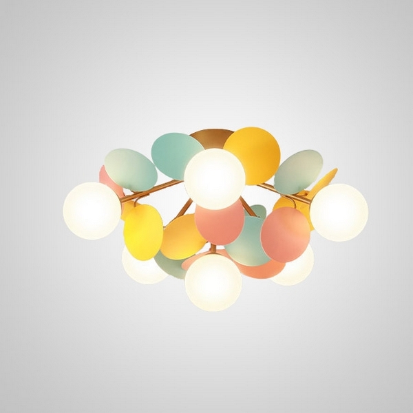 Люстра потолочная накладная с пластиковой арматурой ImperiumLoft MATISSE-C01 в форме шара (409-1503)