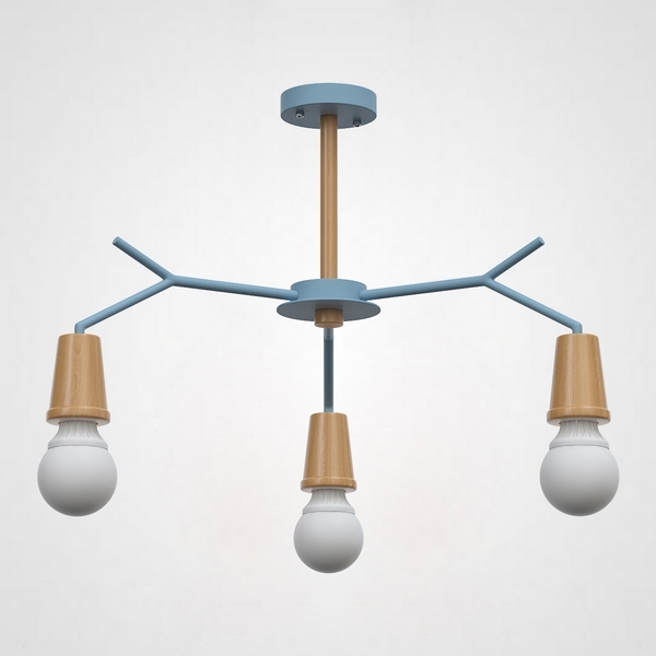 Потолочная люстра на штанге Les Color D72 Blue Imperiumloft ?Lesc_01 (220508-23) ImperiumLoft