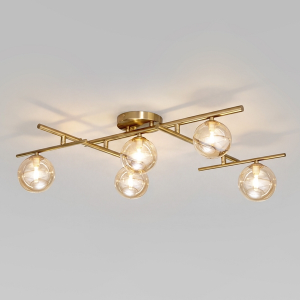 Потолочная люстра 502001/5 латунь Eurosvet