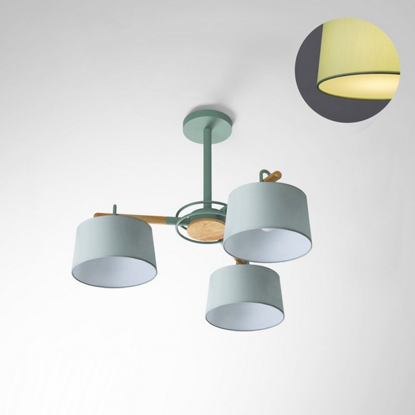 Потолочная люстра на штанге Even 3 Olive By ImperiumLoft Even01 178365-26