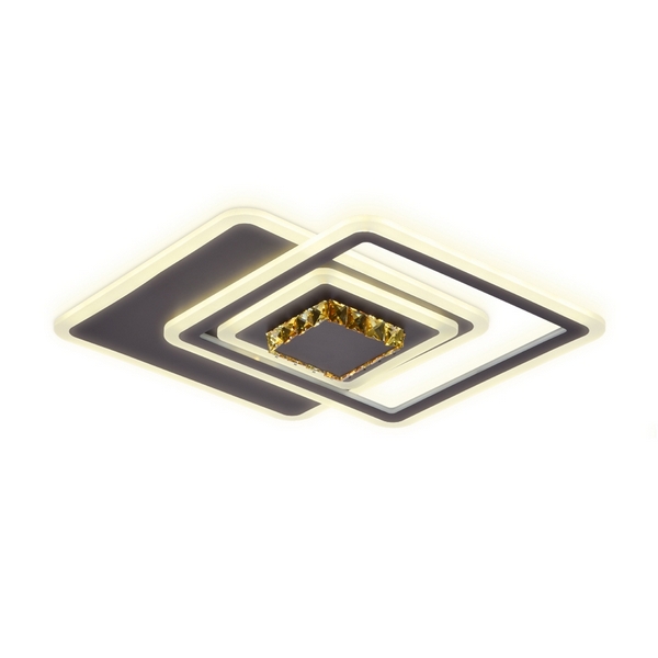 Потолочная люстра светодиодная с пультом регулировкой цветовой температуры и яркости ночным режимом Ambrella Acrylica FA262 (Умный дом)