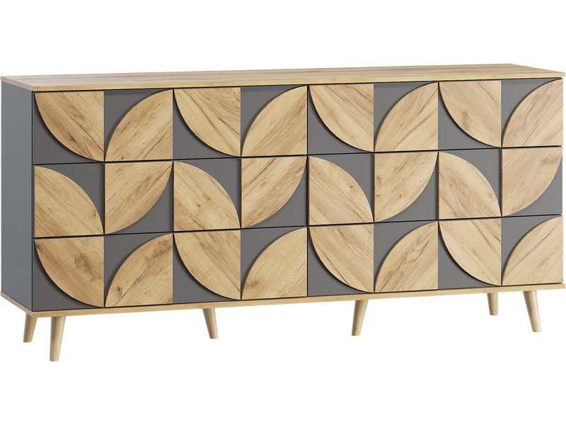 Комод Модерн 185x88 Графитовый