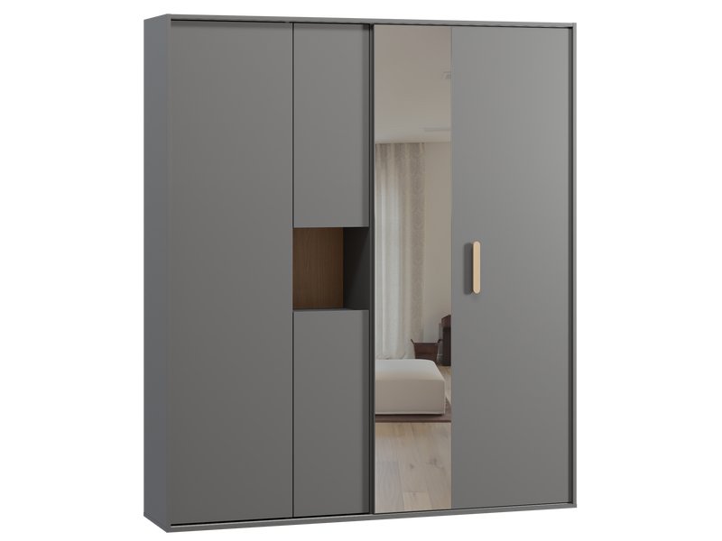 Шкаф-купе Бладвен 3-180x210 Графитовый